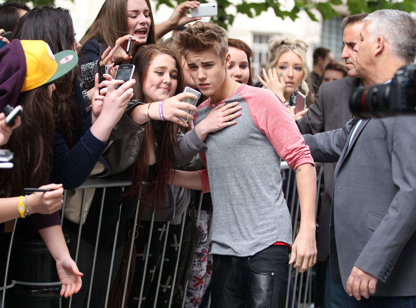 Justin bieber and fans